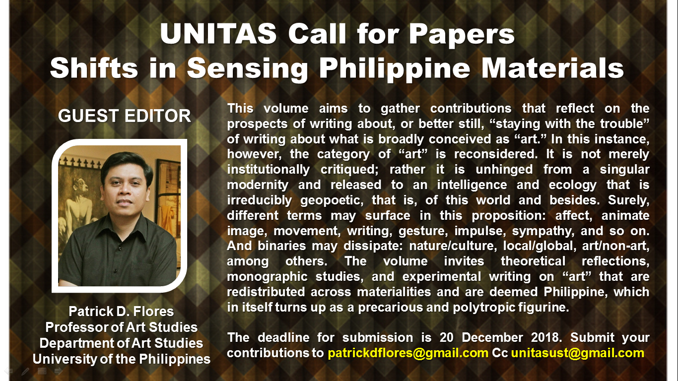 Shifts in sensing philippine materials
